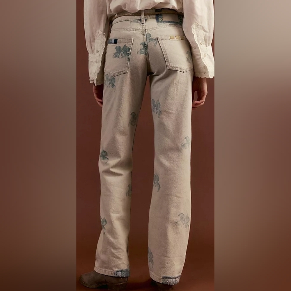 Free People We The Free Geranium Slouchy Straight Jeans - Picture 2 of 16